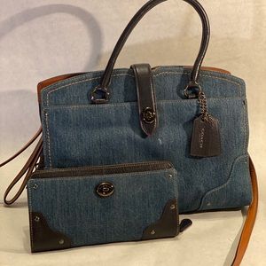 Denim Coach Purse